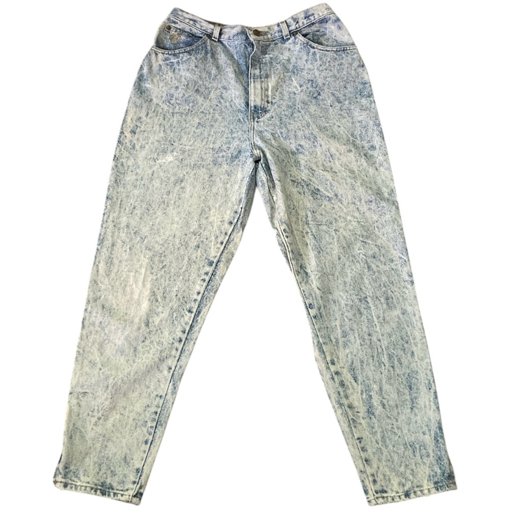 Vintage 1980s PS Gitano Women’s Acid Wash Mom Jeans High Rise Sz 16 S Waist 30”